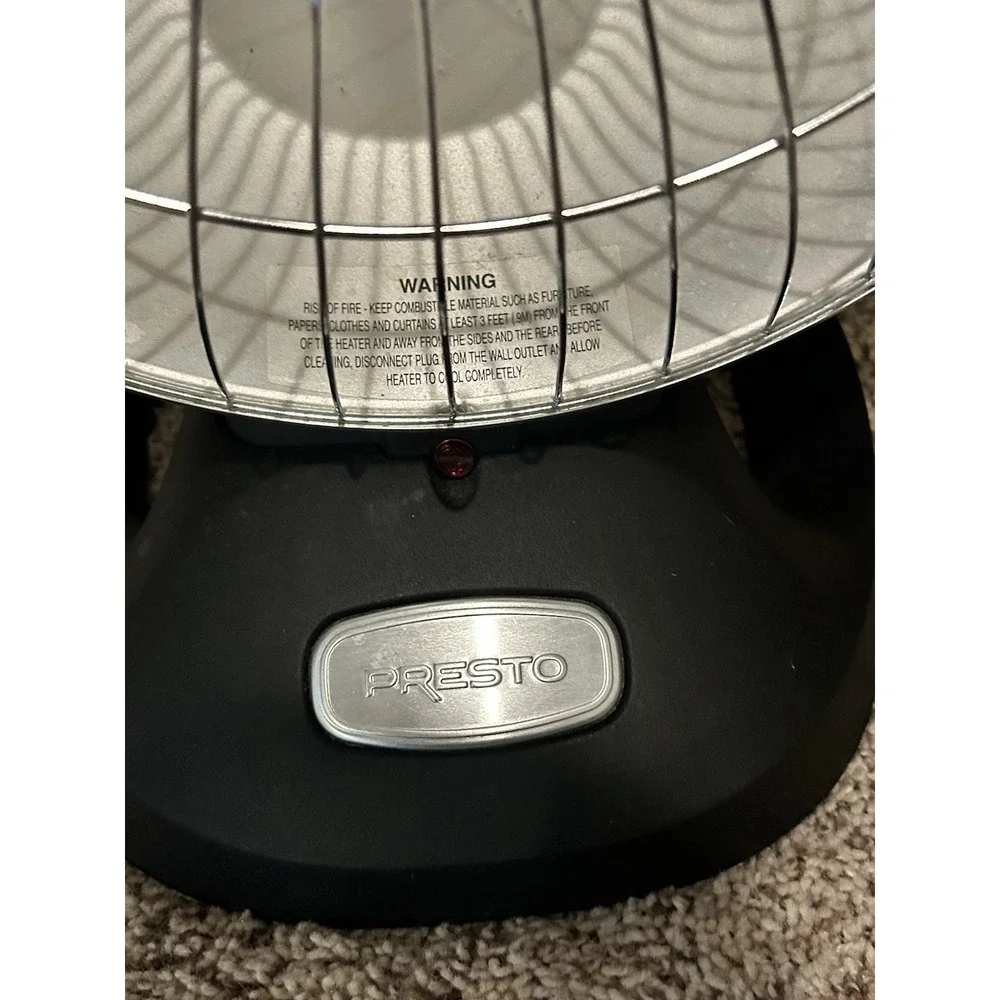 Presto Heat Dish Parabolic Electric Heater 1000W 120V 0792601